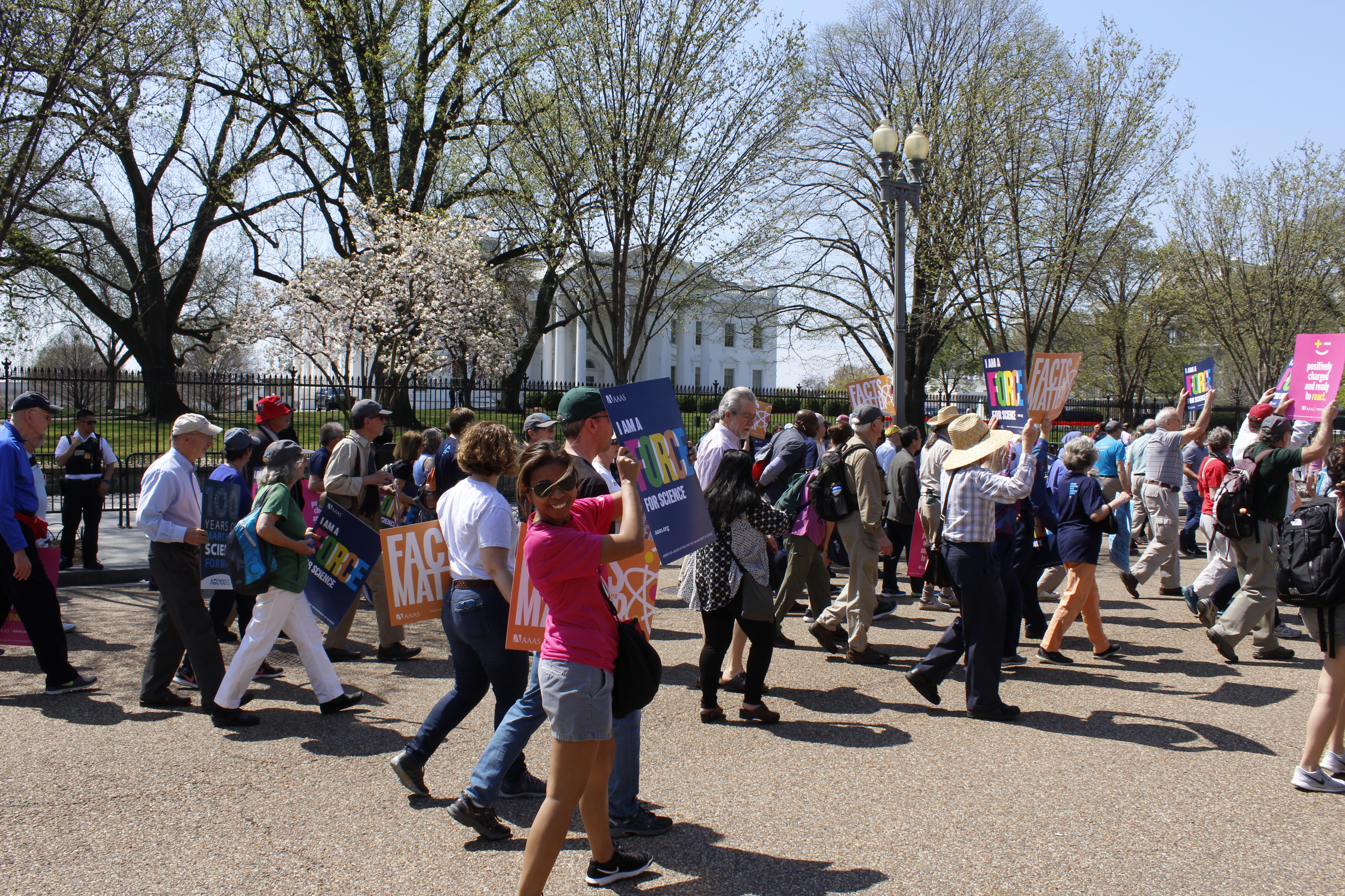 March for Science in front of the White House