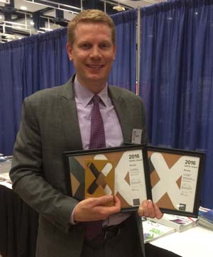 Editor-in-Chief Jamie Vernon Holding Awards