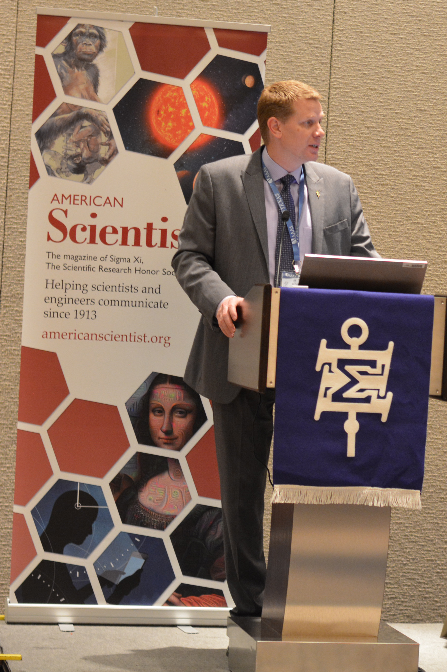 Jamie Vernon At Podium 