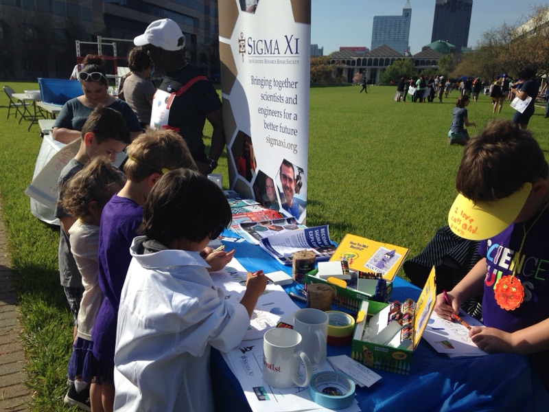 Raleigh March for Science KidsTable