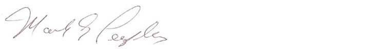 Mark Peeples signature 