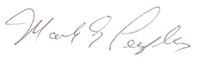 Mark Peeples signature Mark Peeples signature
