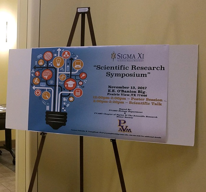 Scientific Research Symposium Sign Scientific Research Symposium Sign