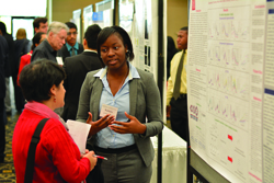 A 2013 participant at Sigma Xi's research conference.