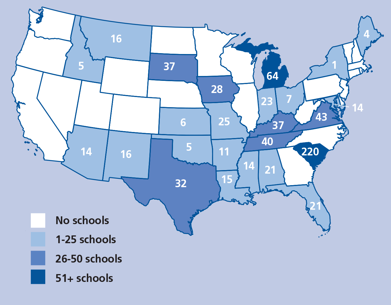 American Scientist 2019 Fundraiser Impacts Map
