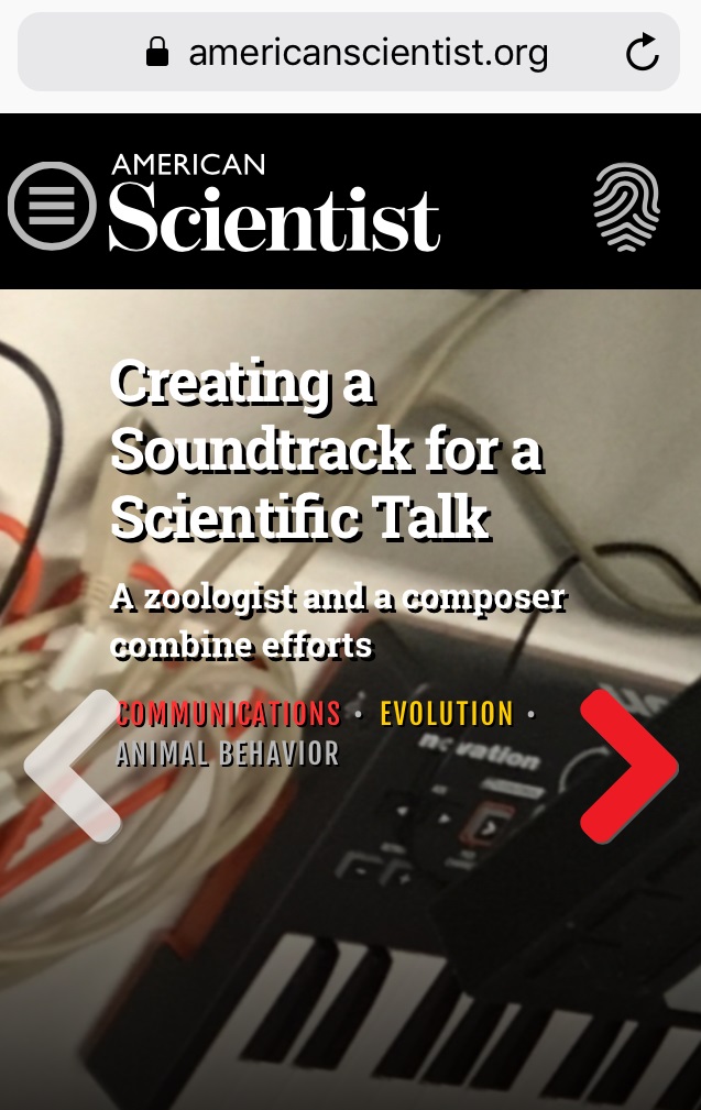americanscientist.org screenshot