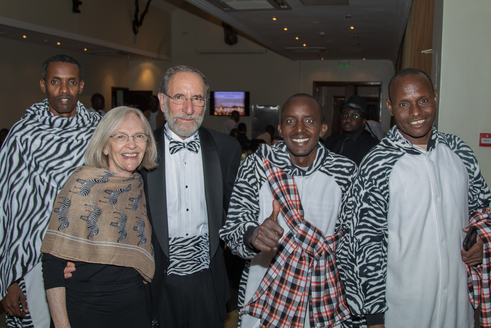 Dan Rubenstein with his wife and scouts