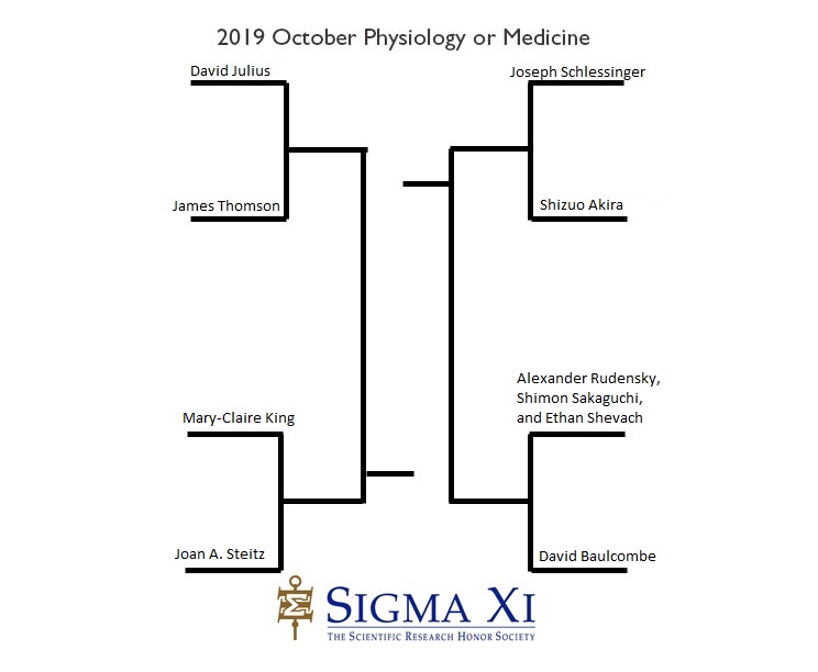 2019 Elite 8 Bracket Physiology or Medicine